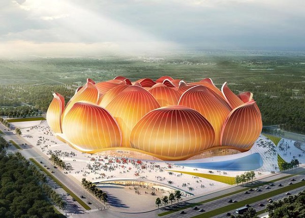 許家印跨界建筑設(shè)計(jì)，世界很大的鋼結(jié)構(gòu)足球場(chǎng)開工